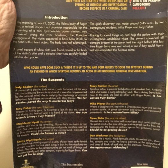 New sealed Who done it game - Picture 4 of 4